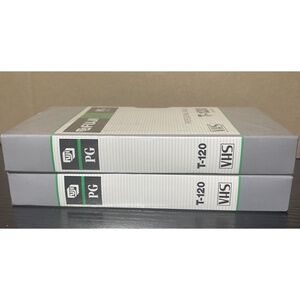 Fujifilm Blank T-120 PG Series Professional Grade VHS Tapes Lot of 2 New Sealed